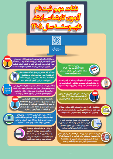 اینفوگرافیک ثبت نام کارشناسی ارشد ناپیوسته